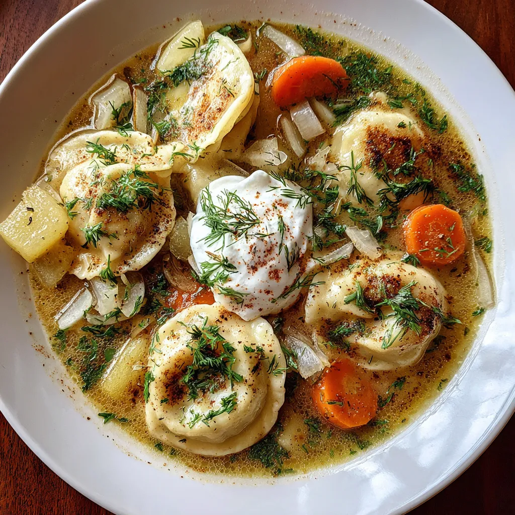 Pierogi Dill Soup