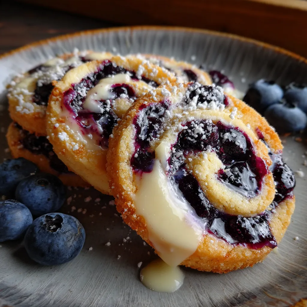 Blueberry Cheesecake Swirl Cookies