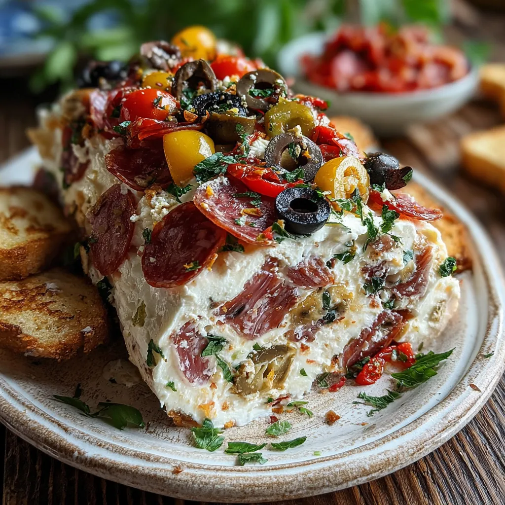 Antipasto Cream Cheese Log